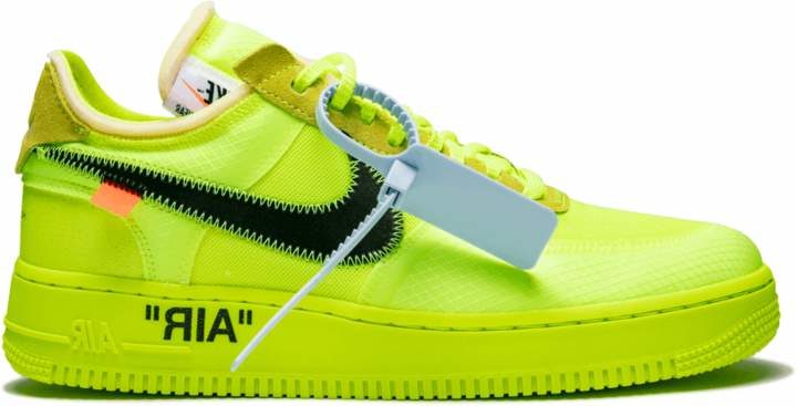off white lime green nike