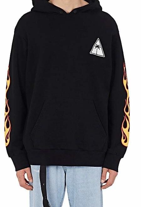 palm angels flame hoodie